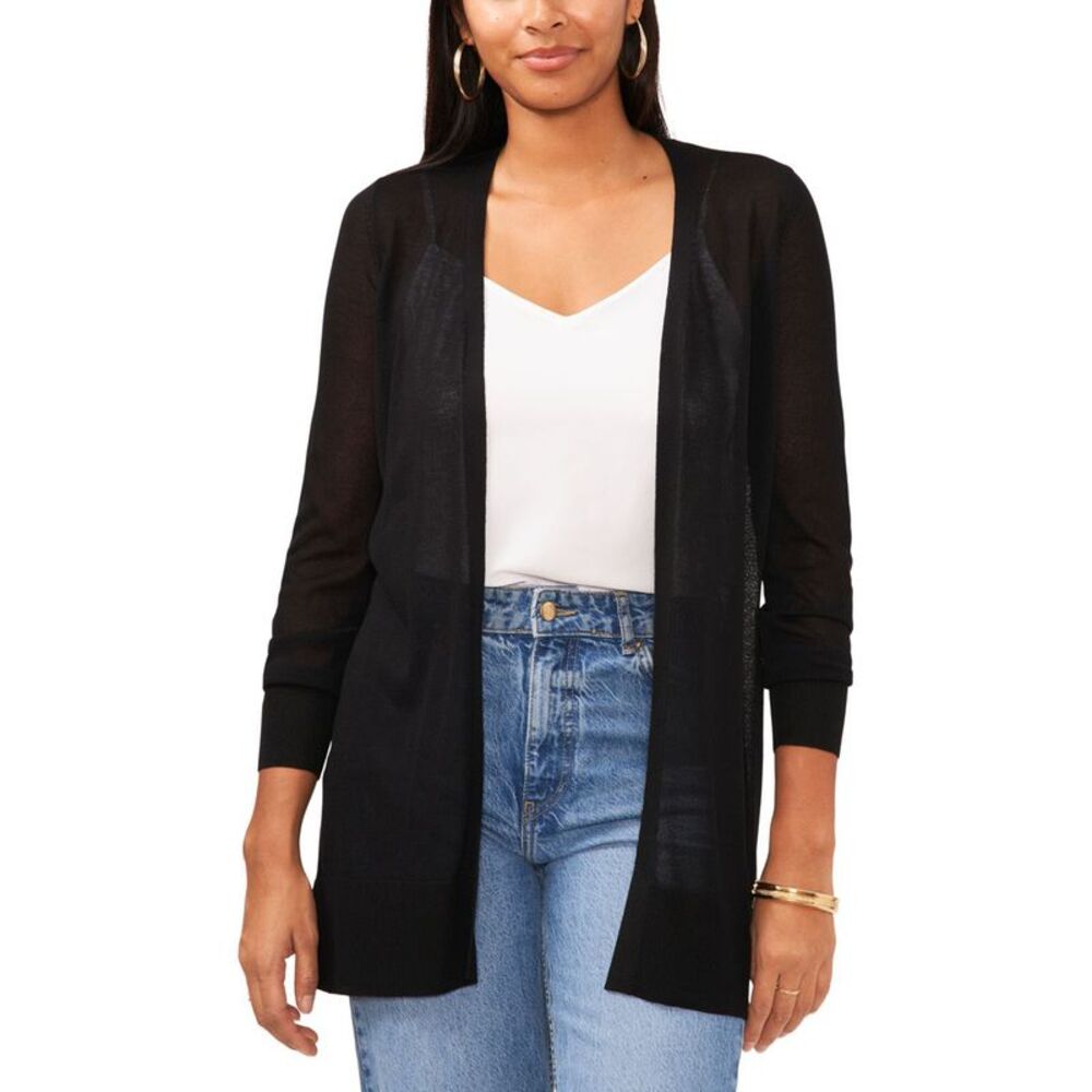 SAM AND JESS Womens Sheer Open Front Cardigan Sweater, NWT